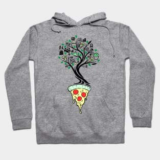 Pizza Fast Food Tree Of Life Yoga Celtic Viking Yggdrasil Hoodie